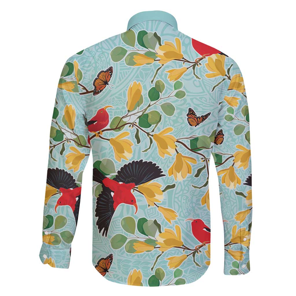 Aloha Hawaii Family Matching Mermaid Dress and Hawaiian Shirt I'iwi on Mamane Pastel Turquoise