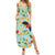 Aloha Hawaii Family Matching Summer Maxi Dress and Hawaiian Shirt I'iwi on Mamane Pastel Turquoise