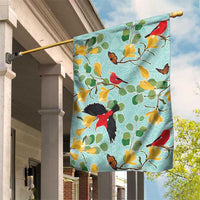 Aloha Hawaii Garden Flag I'iwi on Mamane Pastel Turquoise LT7 House Flag Turquoise - Polynesian Pride