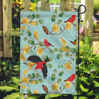Aloha Hawaii Garden Flag I'iwi on Mamane Pastel Turquoise LT7 Garden Flag Turquoise - Polynesian Pride