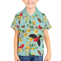 Aloha Hawaii Hawaiian Shirt I'iwi on Mamane Pastel Turquoise LT7 - Polynesian Pride