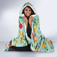 Aloha Hawaii Hooded Blanket I'iwi on Mamane Pastel Turquoise LT7 - Polynesian Pride