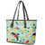 Aloha Hawaii Leather Tote Bag I'iwi on Mamane Pastel Turquoise