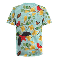 Aloha Hawaii Rugby Jersey I'iwi on Mamane Pastel Turquoise LT7 - Polynesian Pride