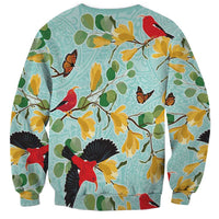 Aloha Hawaii Sweatshirt I'iwi on Mamane Pastel Turquoise LT7 - Polynesian Pride
