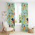 Aloha Hawaii Window Curtain I'iwi on Mamane Pastel Turquoise