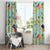 Aloha Hawaii Window Curtain I'iwi on Mamane Pastel Turquoise