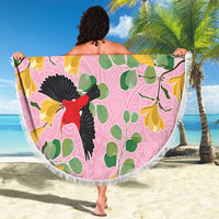 Aloha Hawaii Beach Blanket I'iwi on Mamane Pastel Pink LT7 - Polynesian Pride