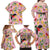 Aloha Hawaii Family Matching Off Shoulder Maxi Dress and Hawaiian Shirt I'iwi on Mamane Pastel Pink