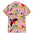 Aloha Hawaii Family Matching Short Sleeve Bodycon Dress and Hawaiian Shirt I'iwi on Mamane Pastel Pink