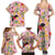 Aloha Hawaii Family Matching Summer Maxi Dress and Hawaiian Shirt I'iwi on Mamane Pastel Pink