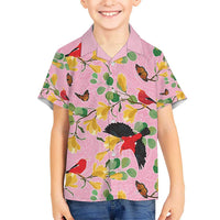 Aloha Hawaii Hawaiian Shirt I'iwi on Mamane Pastel Pink LT7 - Polynesian Pride