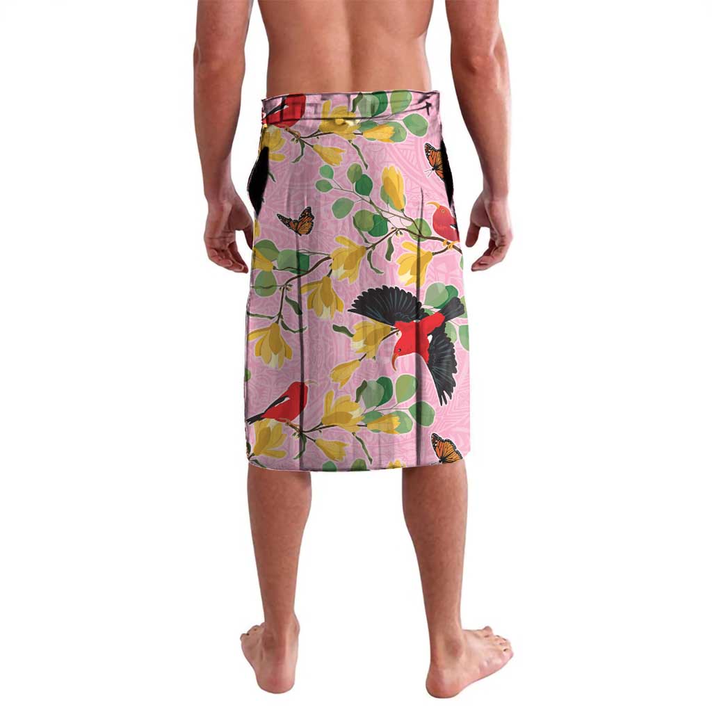 Aloha Hawaii Lavalava I'iwi on Mamane Pastel Pink LT7 - Polynesian Pride