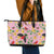 Aloha Hawaii Leather Tote Bag I'iwi on Mamane Pastel Pink