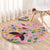 Aloha Hawaii Round Carpet I'iwi on Mamane Pastel Pink