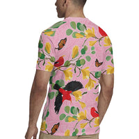 Aloha Hawaii Rugby Jersey I'iwi on Mamane Pastel Pink LT7 - Polynesian Pride