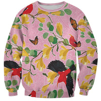 Aloha Hawaii Sweatshirt I'iwi on Mamane Pastel Pink LT7 Unisex Pink - Polynesian Pride