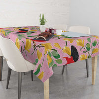 Aloha Hawaii Tablecloth I'iwi on Mamane Pastel Pink LT7 - Polynesian Pride