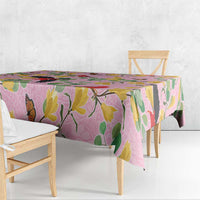 Aloha Hawaii Tablecloth I'iwi on Mamane Pastel Pink LT7 - Polynesian Pride