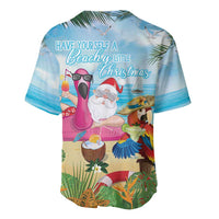 Have Yourself A Beachy Little Christmas Baseball Jersey with Santa Chilling - Polynesian Pride