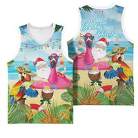 Have Yourself A Beachy Little Christmas Basketball Jersey with Santa Chilling - Polynesian Pride