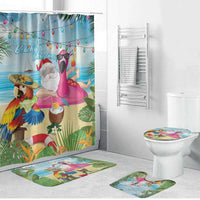 Have Yourself A Beachy Little Christmas Bathroom Set with Santa Chilling - Polynesian Pride