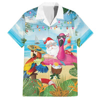 Have Yourself A Beachy Little Christmas Hawaiian Shirt with Santa Chilling - Polynesian Pride