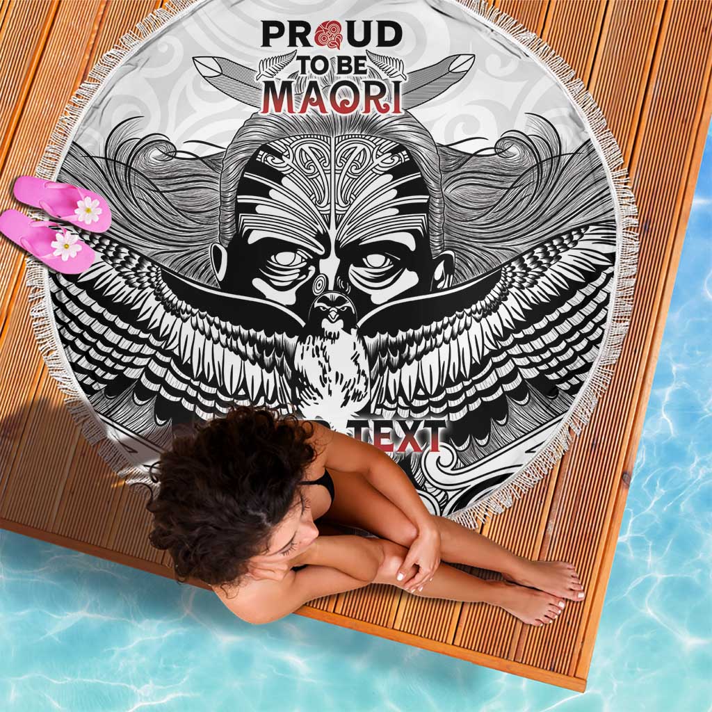 Aotearoa Personalized Beach Blanket Proud To Be Maori LT7 - Polynesian Pride