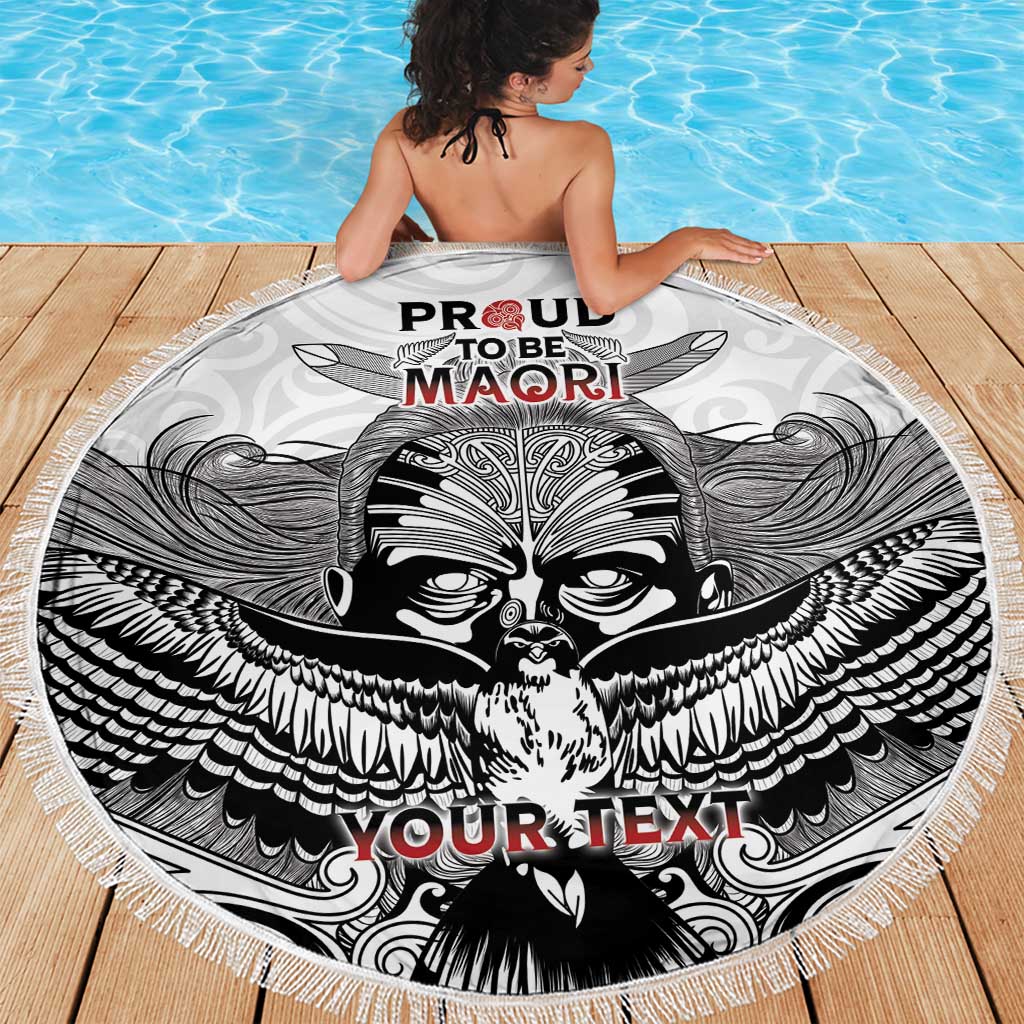 Aotearoa Personalized Beach Blanket Proud To Be Maori LT7 - Polynesian Pride