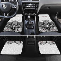 Aotearoa Personalized Car Mats Proud To Be Maori LT7 Set 4pcs White - Polynesian Pride
