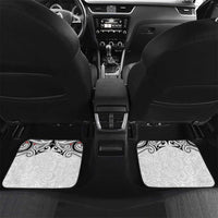 Aotearoa Personalized Car Mats Proud To Be Maori LT7 Set 2pcs - Back White - Polynesian Pride