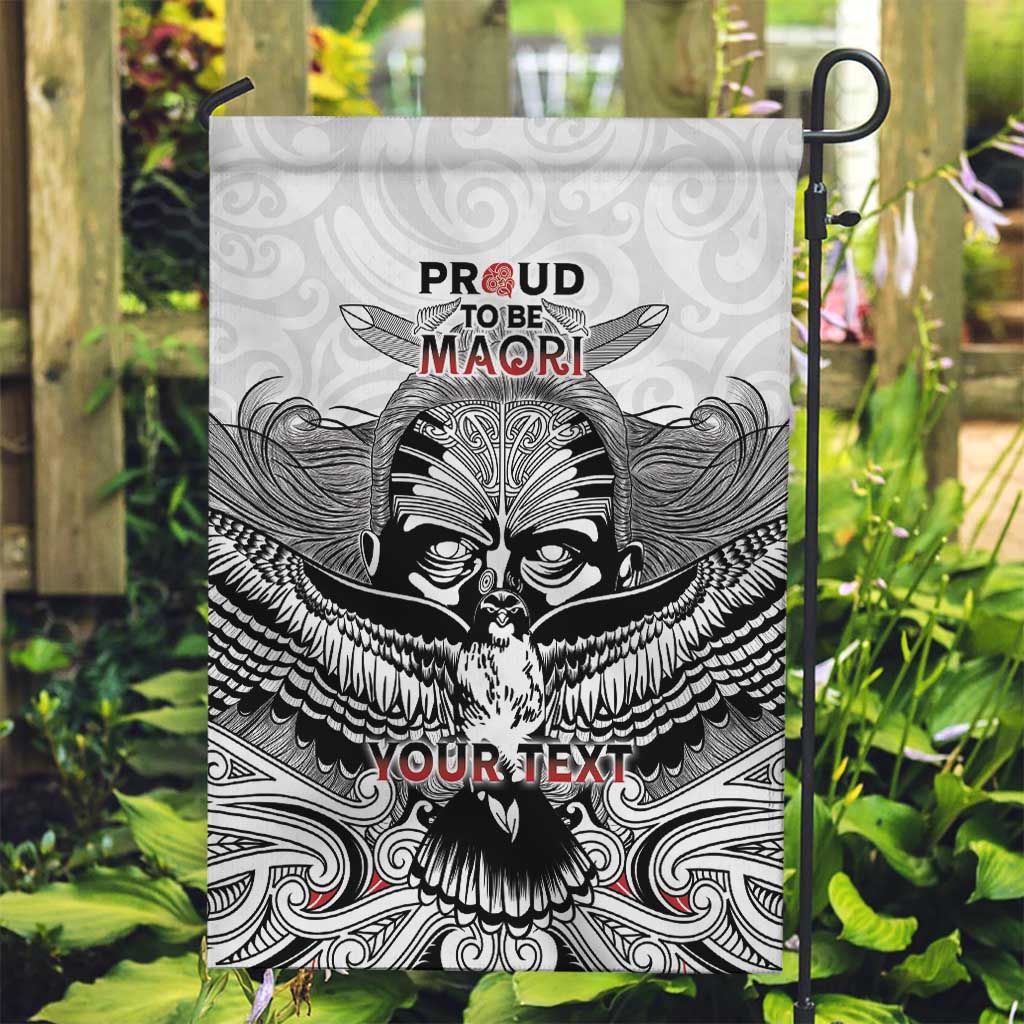 Aotearoa Personalized Garden Flag Proud To Be Maori LT7 Garden Flag White - Polynesian Pride