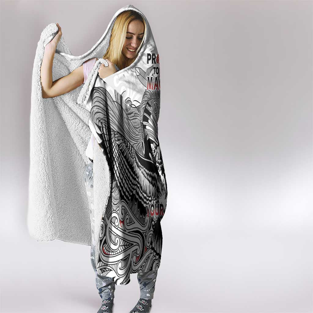 Aotearoa Personalized Hooded Blanket Proud To Be Maori LT7 - Polynesian Pride