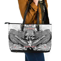 Aotearoa Personalized Leather Tote Bag Proud To Be Maori LT7 - Polynesian Pride