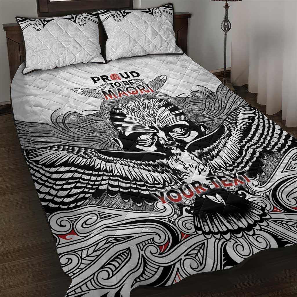 Aotearoa Personalized Quilt Bed Set Proud To Be Maori LT7 White - Polynesian Pride
