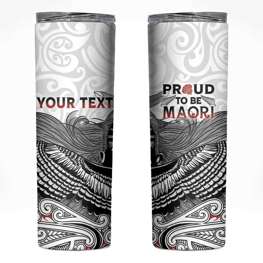 Aotearoa Personalized Skinny Tumbler Proud To Be Maori