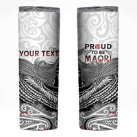 Aotearoa Personalized Skinny Tumbler Proud To Be Maori
