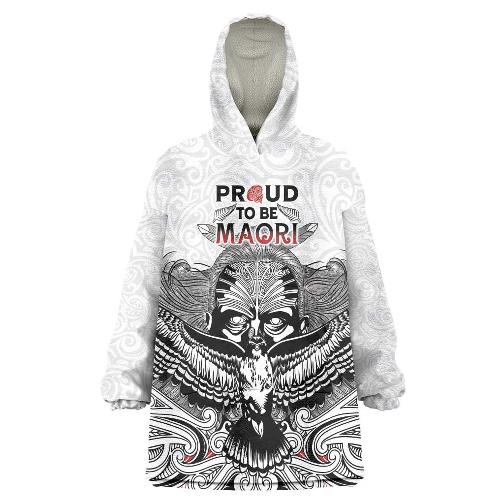 Aotearoa Personalized Wearable Blanket Hoodie Proud To Be Maori