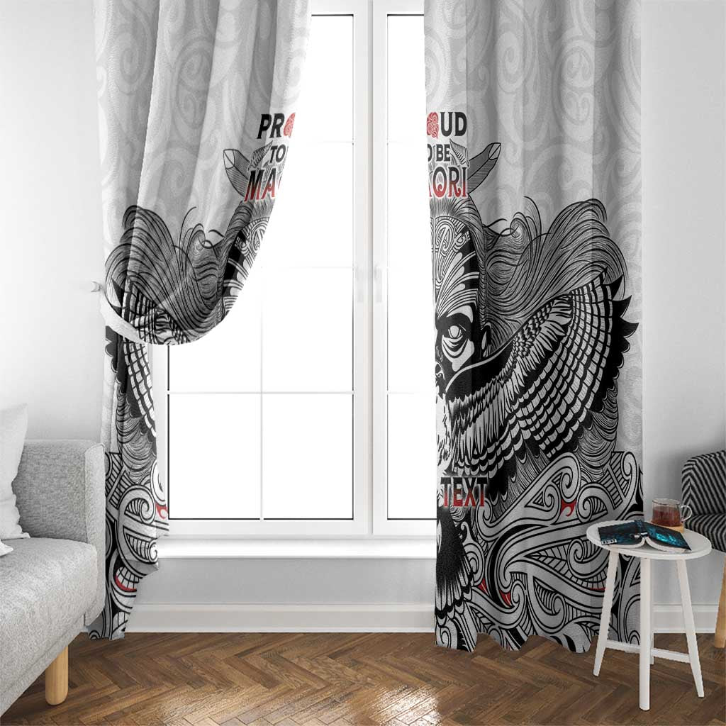 Aotearoa Personalized Window Curtain Proud To Be Maori LT7 - Polynesian Pride