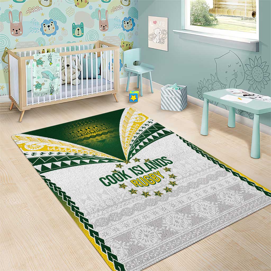 Cook Islands Rugby Area Rug Kuki's Aitu Champions - Polynesian Pride