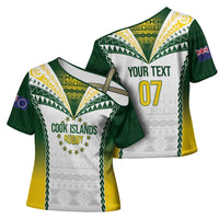 Cook Islands Rugby Custom Cross Shoulder Shirt Kuki's Aitu Champions - Polynesian Pride