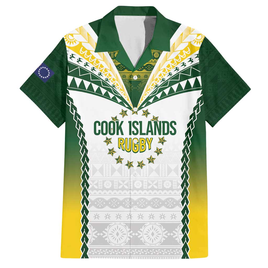 Cook Islands Rugby Custom Family Matching Long Sleeve Bodycon Dress and Hawaiian Shirt Kuki's Aitu Champions - Polynesian Pride