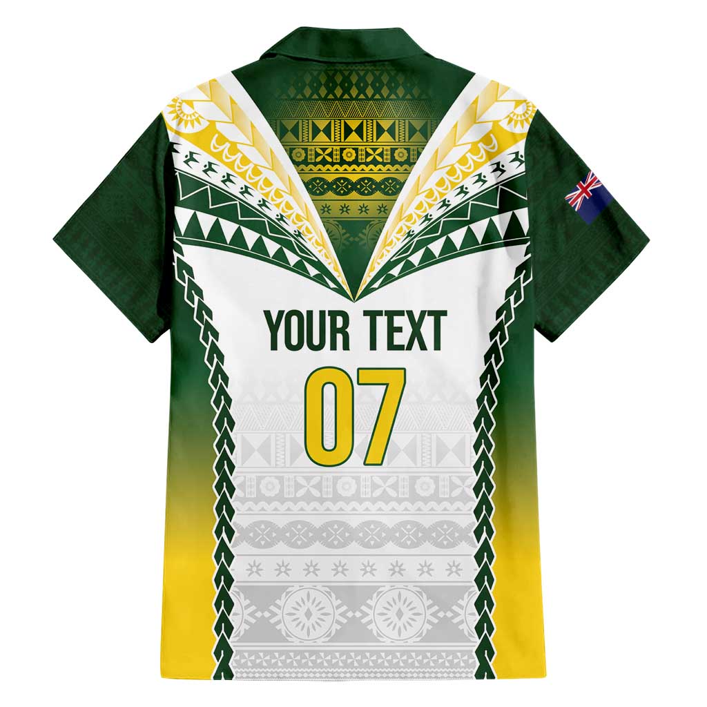 Cook Islands Rugby Custom Family Matching Short Sleeve Bodycon Dress and Hawaiian Shirt Kuki's Aitu Champions - Polynesian Pride