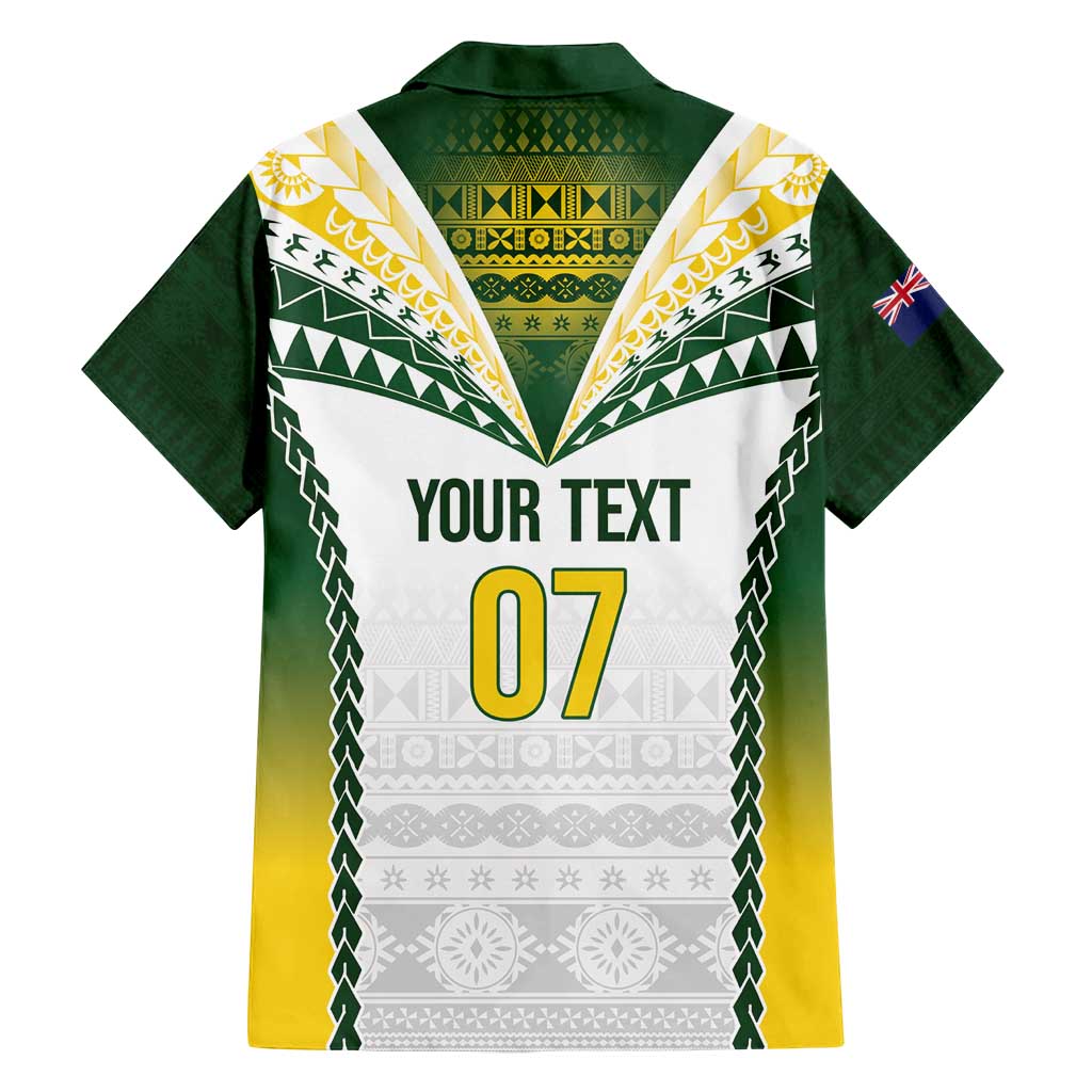Cook Islands Rugby Custom Family Matching Summer Maxi Dress and Hawaiian Shirt Kuki's Aitu Champions - Polynesian Pride