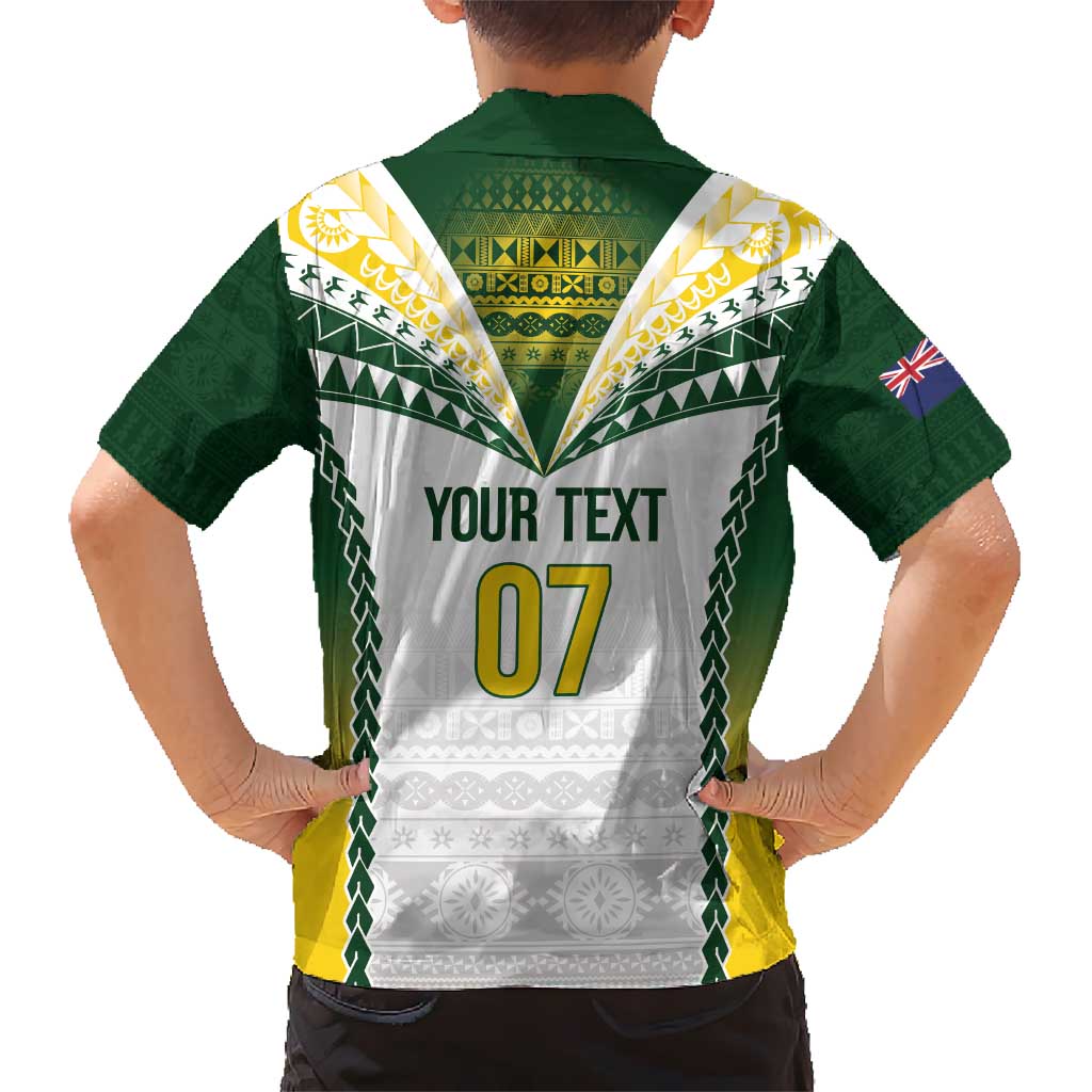Cook Islands Rugby Custom Kid Hawaiian Shirt Kuki's Aitu Champions - Polynesian Pride