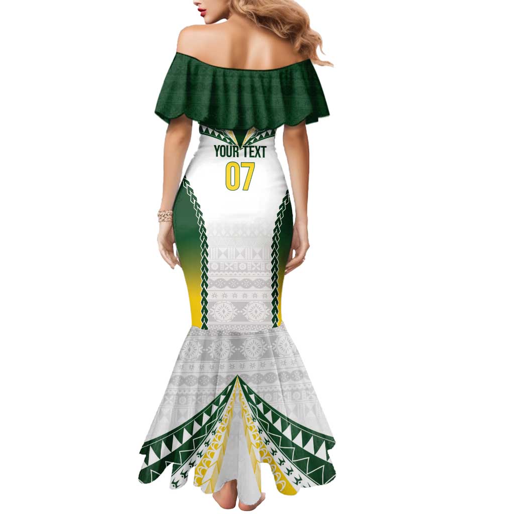 Cook Islands Rugby Custom Mermaid Dress Kuki's Aitu Champions - Polynesian Pride
