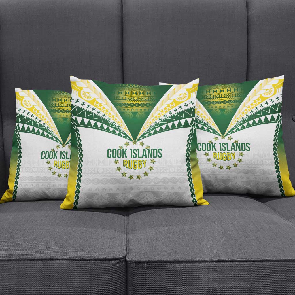 Cook Islands Rugby Pillow Cover Kuki's Aitu Champions - Polynesian Pride