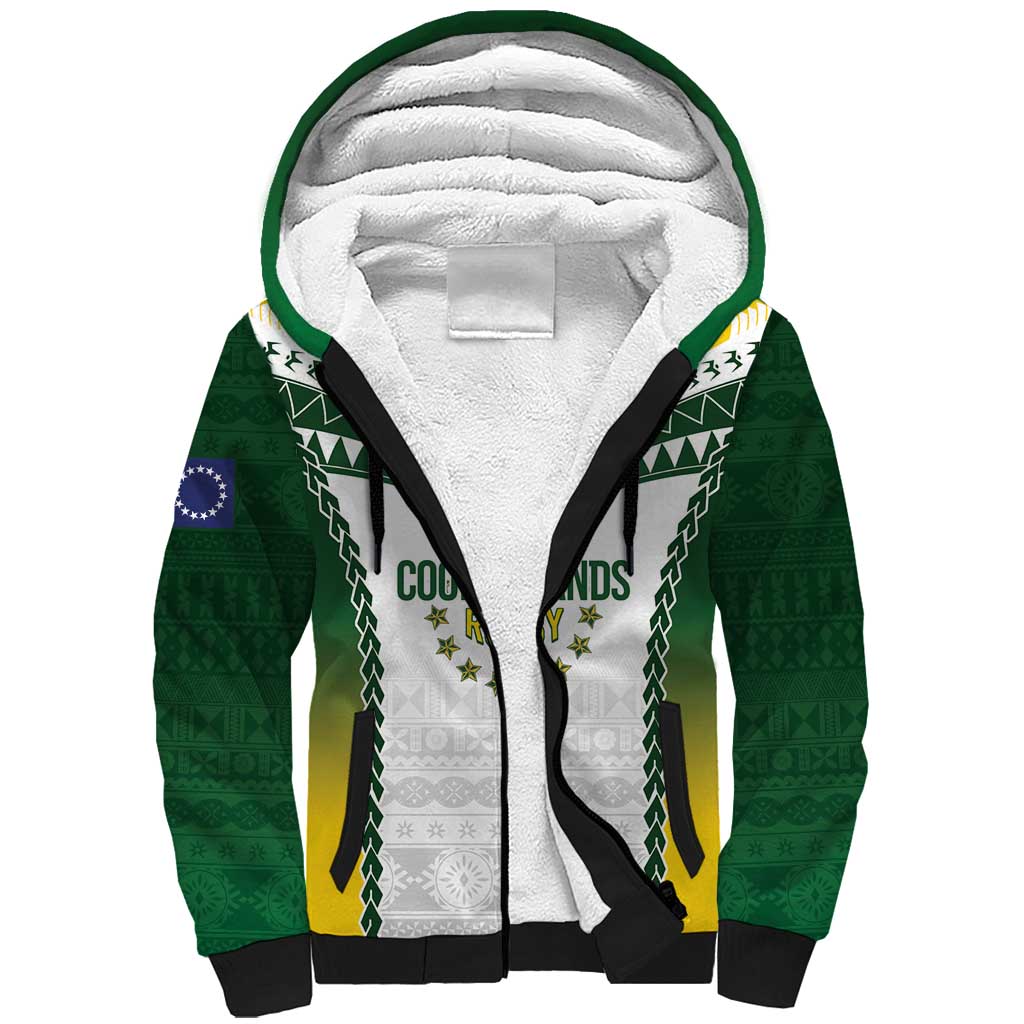 Cook Islands Rugby Custom Sherpa Hoodie Kuki's Aitu Champions - Polynesian Pride