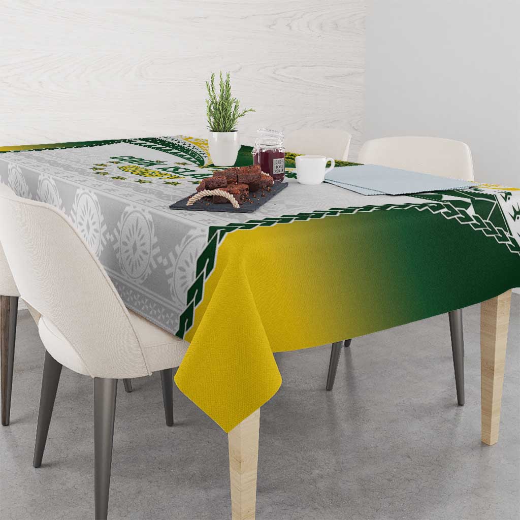 Cook Islands Rugby Tablecloth Kuki's Aitu Champions - Polynesian Pride