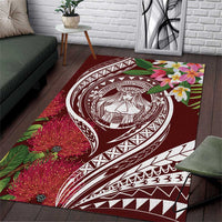 Aloha Hawaii Big Island Area Rug Ohia Lehua Wahine
